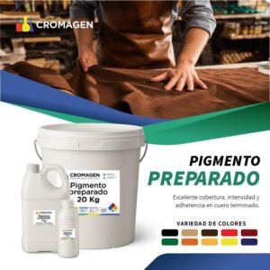Pigmento preparado para cuero